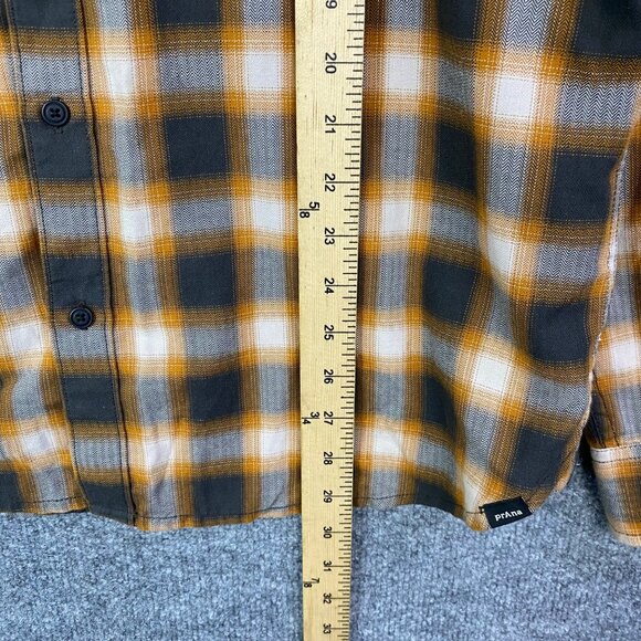 PrAna Shirt Men Sz L Slim Fit Button Up Long Sleeve Organic Cotton - Picture 5 of 9